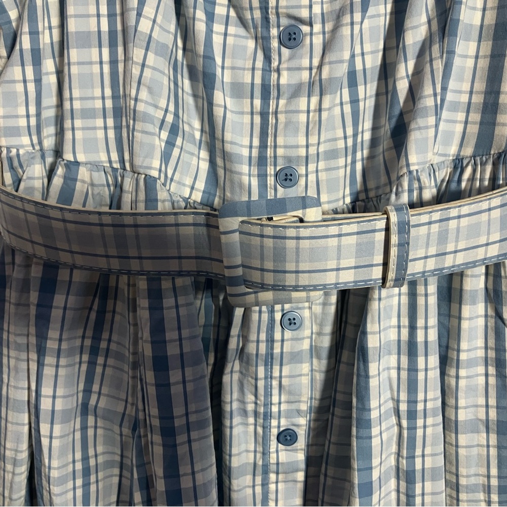 Retro Chic by Torrid Blue and White Plaid Midi Dress - Picture 7 of 9